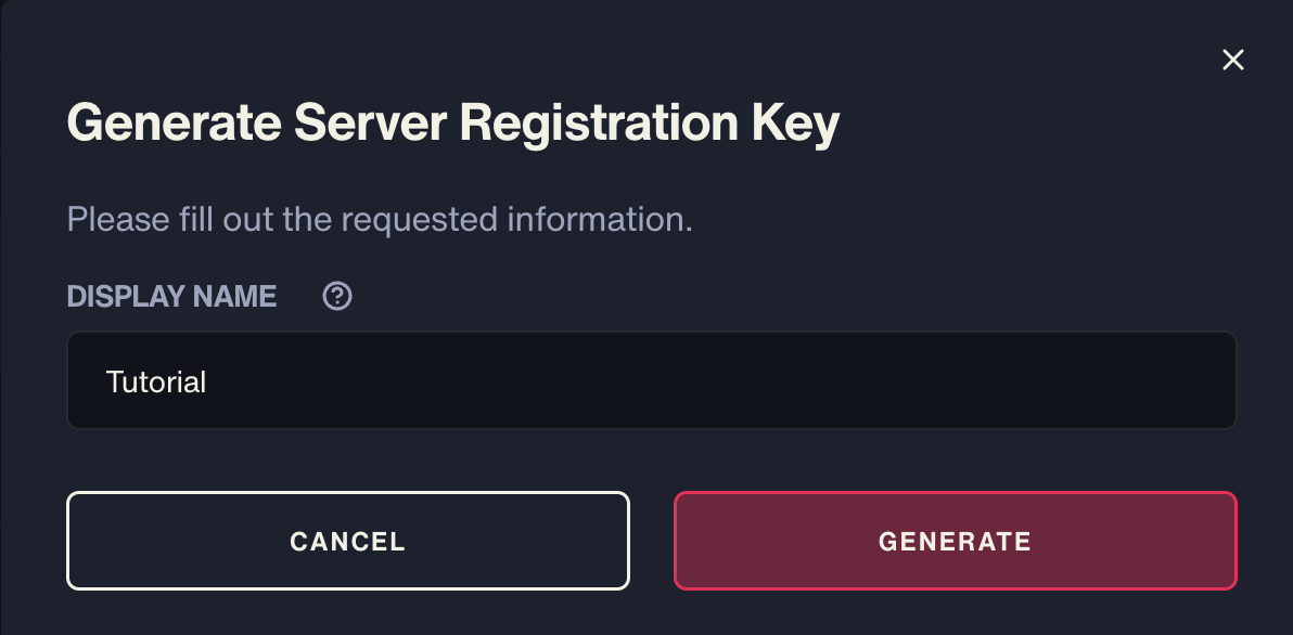 portal.cfx.re – Generate Server Registration Key